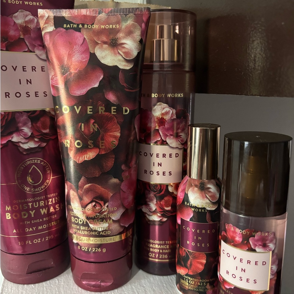 Bath & Body Works Covered in Roses Body Collection - Deep Rose & Pink Floral